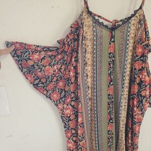 BOHO/HIPPIE Off Shoulder Dress. Size M/L